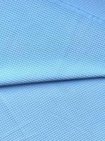 Ткань вафля хлопок "Голубой" арт.409 клетка 7*7