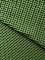 Ткань вафля хлопок "Зеленый" арт. 368 клетка 12*12мм