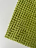 Ткань вафля хлопок "яблочный" арт. 336 клетка 12*12, ширина 150 см | Ellie Fabrics