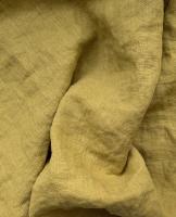 Ткань для шитья  лён с эфектом мятости "шартрез” арт. 1384 | Ellie Fabrics