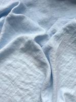 Ткань лён с эффектом мятости (крэш)  "нежно-голубой"  арт. 1347 | Ellie Fabrics