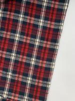 Ткань для шитья. Фланель хлопковая "красно-синяя" арт. 6558