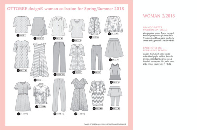 Журнал OTTOBRE Woman Россия 2/2018 | Ellie Fabrics