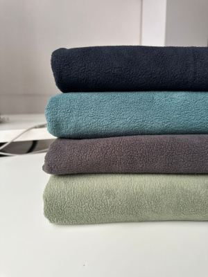 Футер 3-х нитка барашек (интерсофт) "чёрно-синий"