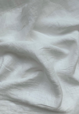 Ткань лён сорочечный  "белый” арт. 101/СЛ | Ellie Fabrics