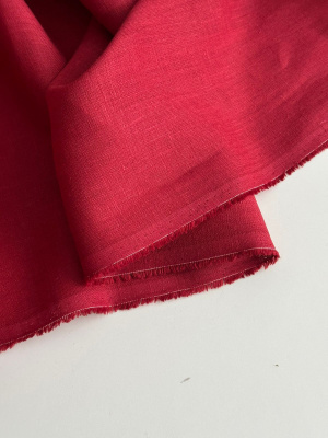  Ткань лён умягченный "гранат" костюмный арт. 511 | Ellie Fabrics