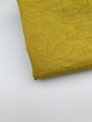 Ткань лён  с эффектом мятости "карри” арт. 1443КР | Ellie Fabrics