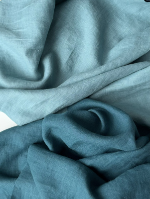 Ткань лён с эфектом мятости (крэш)  "мурена"  арт. 1679Р | Ellie Fabrics