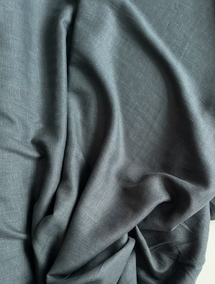 Ткань для шитья. Лён с эффектом мятости "лес”   арт. 1900КР | Ellie Fabrics